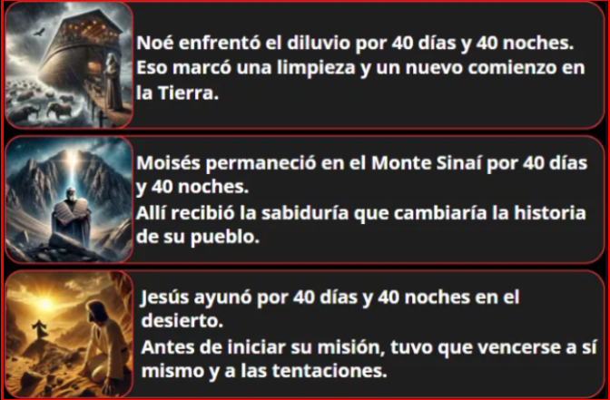 40 Días — Noé, Moisés, Jesús